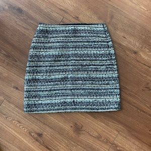 Loft Tweed Metallic Skirt